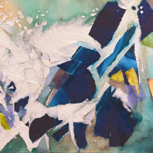 1980s 'Breaking Waves' by Michael Schlicting, National Watercolor Society, American Watercolor Society For Sale - Image 5 of 8