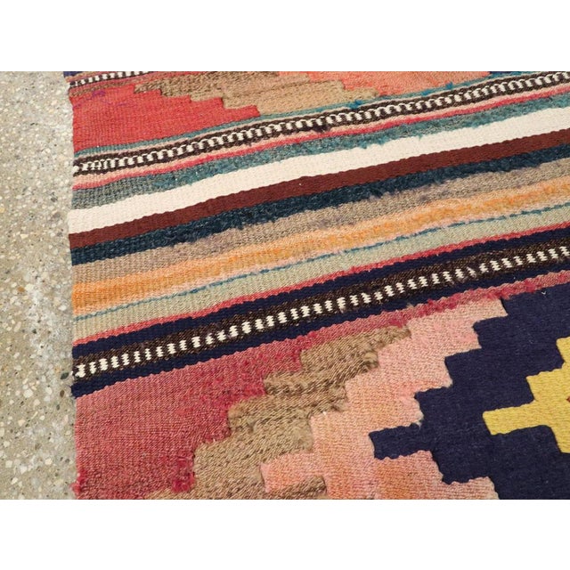 Mid 20th Century Galerie Shabab Collection Mid-20th Century Persian Flatweave Kilim Rug For Sale - Image 5 of 9