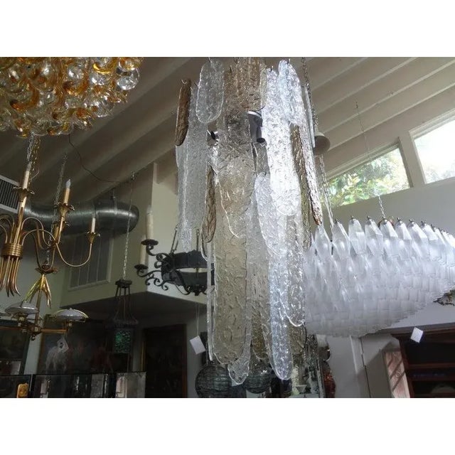 Glass Murano Glass Chandelier by Carlo Nasson for Mazzega For Sale - Image 7 of 12
