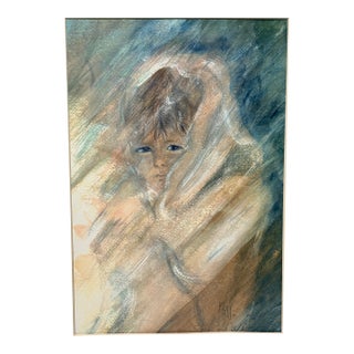 “Safe and Warm” Limited Edition Figurative Art, Signed Moji, 25/500, 2001 For Sale