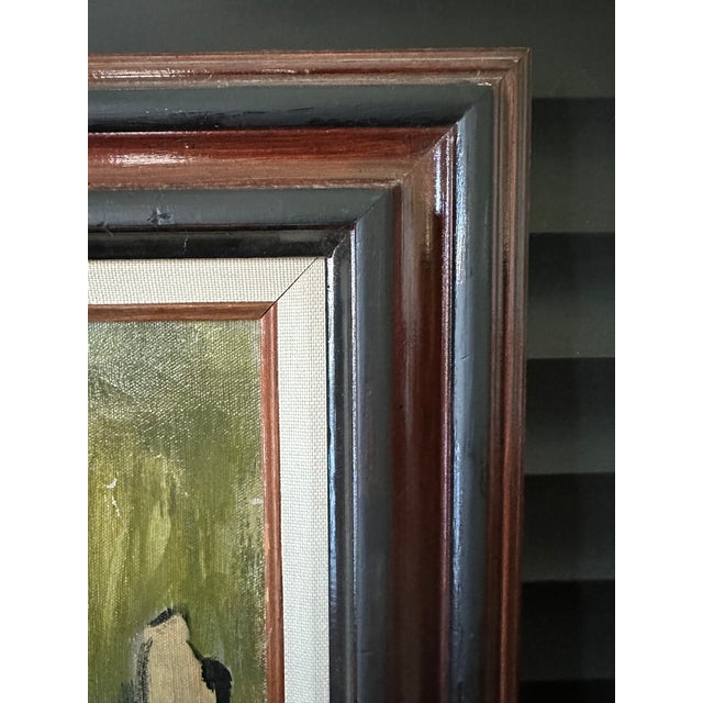 Vintage Large Lorraine Crawford Oil on Canvas Framed Abstract, Circa ...