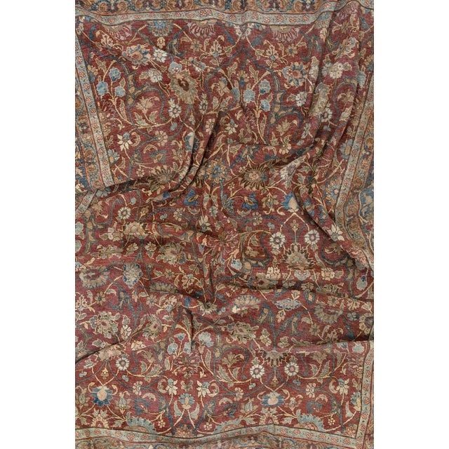 Mid 20th Century Vintage Zabihi Collection Persian Tabriz Room Size Rug For Sale - Image 5 of 6