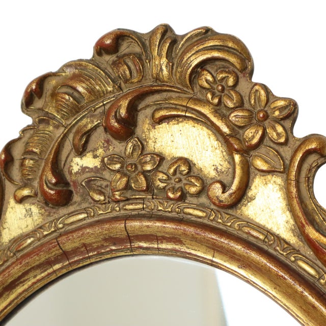 Mid-Century Gold Leaf Mirror by Deknudt, 1950s For Sale - Image 12 of 14