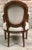 Wood Louis XVI Style Carved Walnut Armchair with Beige Upholstery For Sale - Image 7 of 11