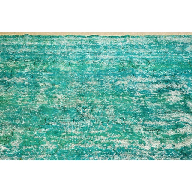 Vintage Persian Kerman hand knotted rug distressed texture,organically neutralized from its original colors and fine weave.