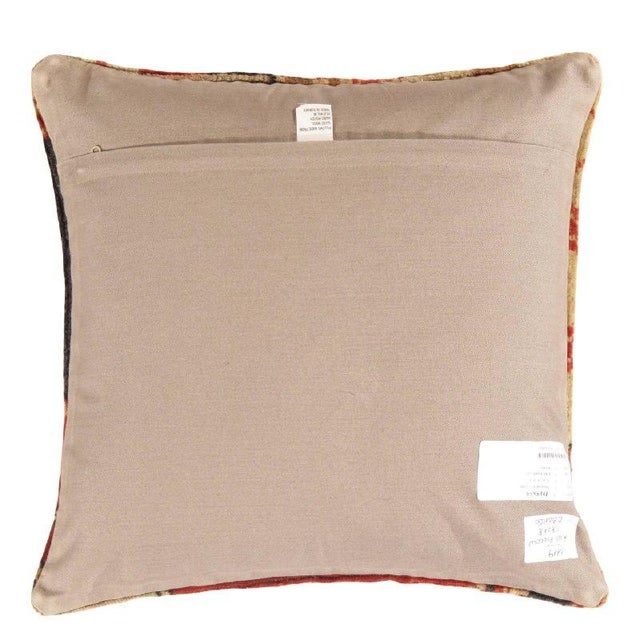 Vintage hand woven Turkish pillow. This is made of wool. Back cotton. Beautiful colors and well made. This pillow features...