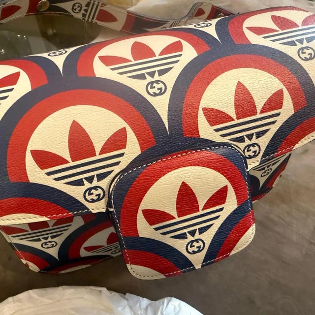 A 21st Century Printed Leather Gucci for Adidas Horsebit 1955 Shoulder Bag For Sale - Image 18 of 18
