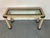 Vintage Regency Italian Travertine and Brass Console Table by Maitland Smith, 1980s For Sale - Image 6 of 14