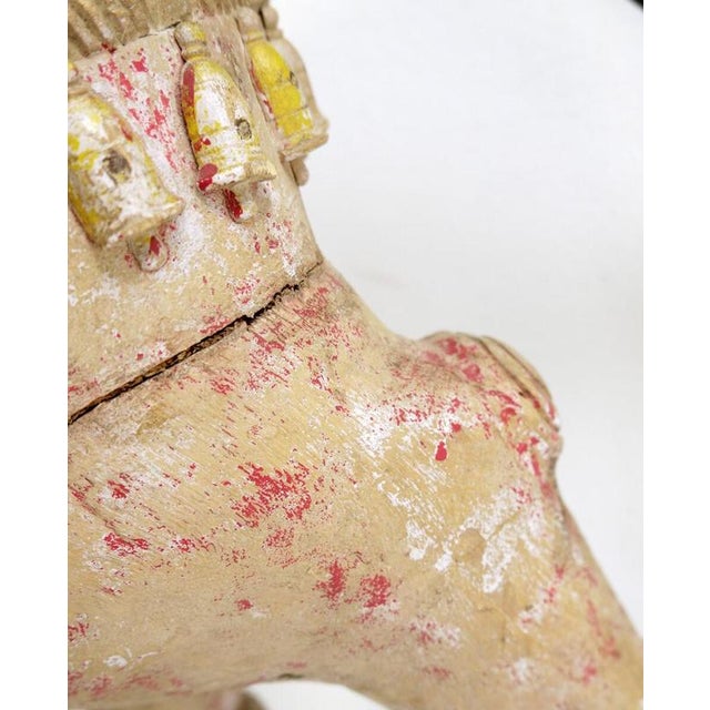 Ayyanar India Carved and Polychrome Wood Horse For Sale - Image 12 of 16