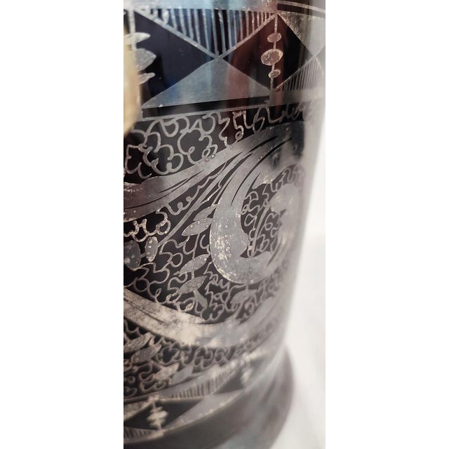 Glass and Brass Cooler, France, 1950s For Sale - Image 4 of 11