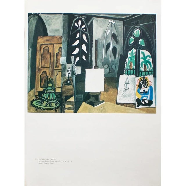 An excellent photogravure, full-color print, after oil on canvas painting "Workshop [at the Villa California] in Cannes"...