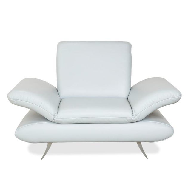 Rossini 2-Seater Sofa and Armchair in Light Blue Fabric from Koinor, Set of 2 For Sale - Image 17 of 18