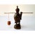 Title: Vintage Hand Carved Wood Fisherman Figure With Shoulder Pole For Sale - Image 6 of 8
