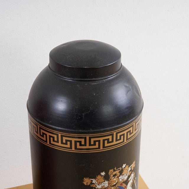 Vintage Decorated Metal Containers from Zanolini, Set of 2 For Sale - Image 3 of 7