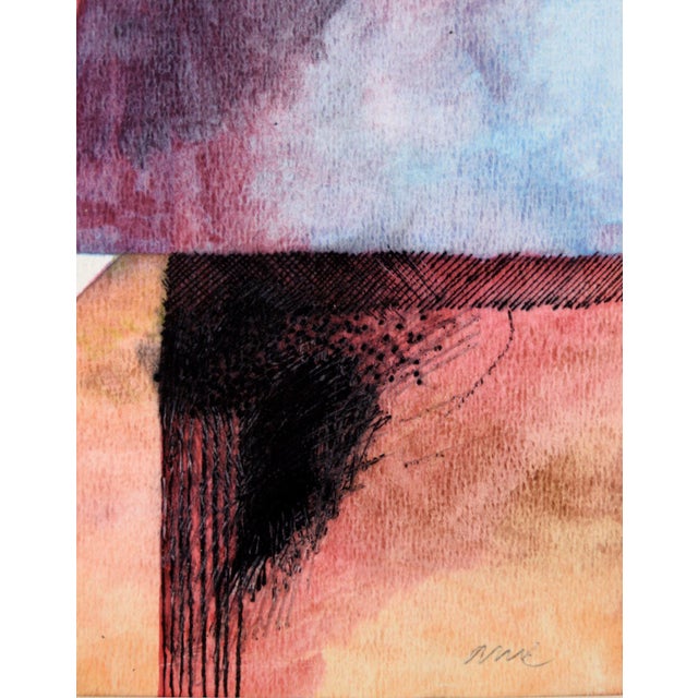 Cubism Color Block Abstract on Paper by Michael William Eggleston For Sale - Image 3 of 6