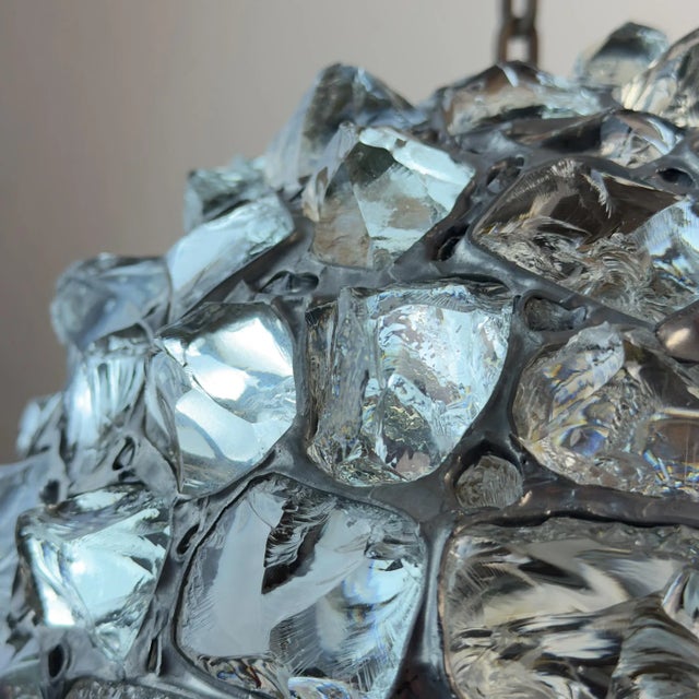 Antique Art Nouveau Style Chandelier with Chains, Austria, 1890s For Sale - Image 14 of 18