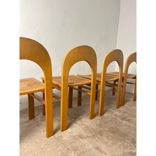 Vintage Arcadia Cane Chairs from Fratelli Tagliabue, 1970, Set of 4 For Sale - Image 15 of 18