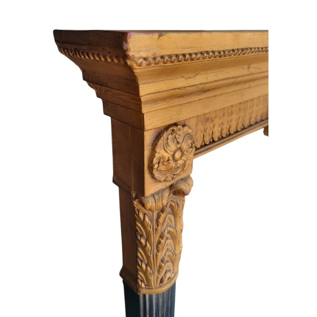 Vintage Neoclassical John-Richard Ebonized & Gold Leaf Architectural Elegant Wall Mirror- 3 Available For Sale - Image 10 of 13