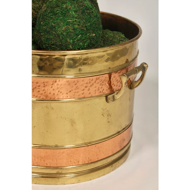 Vintage Traditional Turkish Copper and Brass Bucket For Sale - Image 9 of 11