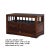 Chinese Chinese Brown Wood Rectangular Table Top Stand Display Easel Chest For Sale - Image 3 of 6