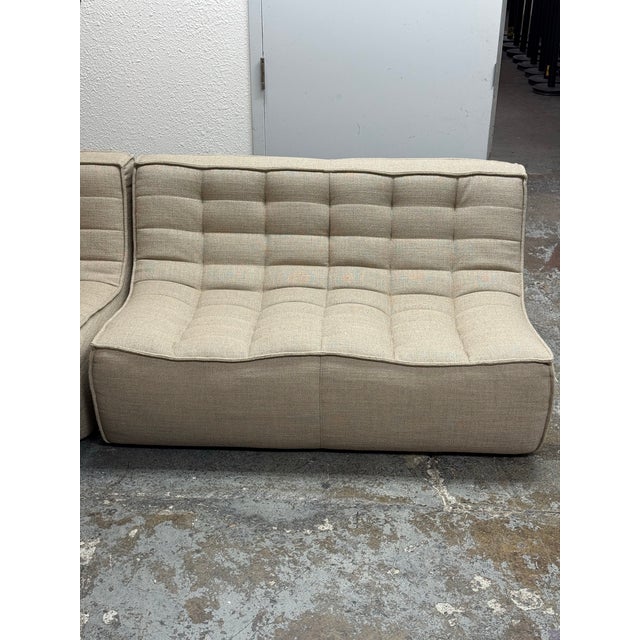 Jacques Deneef for Ethnicraft N701 Modular Sectional, Set of Three For Sale - Image 10 of 12