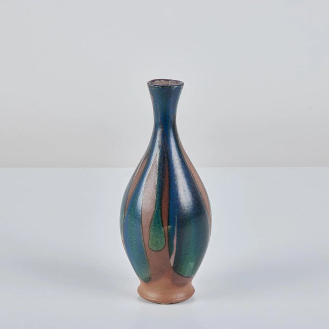 Robert Maxwell Stoneware Glazed Vase For Sale - Image 12 of 12