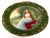Ceramic 17.5" Theodore Haviland Limoges Vienna Style Portrait Charger, Solitude, c. 1900 For Sale - Image 7 of 15
