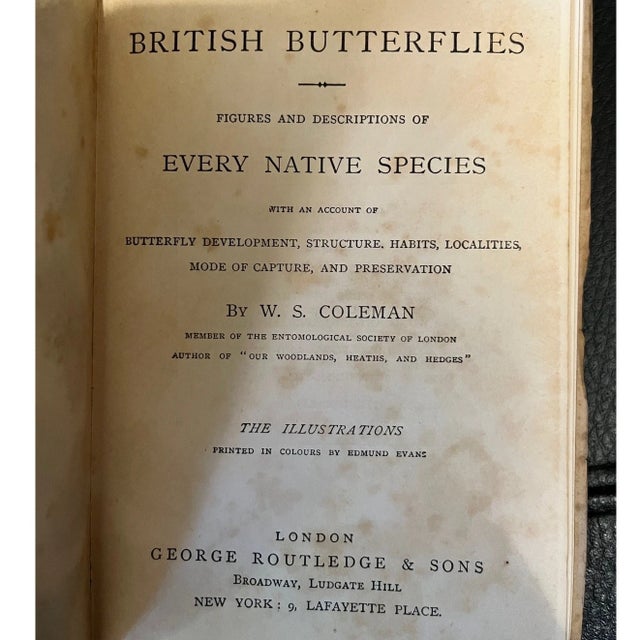 Antique Victorian Book Lot (7) - Leather Spines, British Flora, Poetry & Decor For Sale In San Francisco - Image 6 of 6
