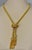 Metal 14k Solid Yellow Gold Adjustable Rope Lariat Slider Stopper Chain Y Necklace 53G For Sale - Image 7 of 18