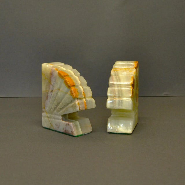 Art Deco Minmalistic Stone Bookends, 1920s, Set of 2 For Sale - Image 6 of 7