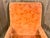 MCM Victorian-Style Carved Walnut Armchair and Ottoman For Sale In Boston - Image 6 of 17