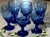 6 Vintage Cobalt Blue Stemmed Goblets (12 Oz). For Sale - Image 9 of 9