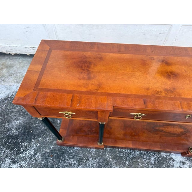Late 20th Century Biedermeier Style Console Table by Century Furniture For Sale In Washington DC - Image 6 of 18