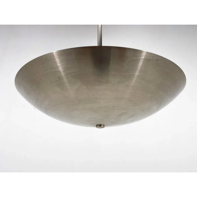 Chrome Pendant Light attributed to Franta Anyz, Czechoslovakia, 1930s For Sale - Image 7 of 13
