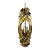 1970s Torch Cut Brass Brutalist Chandelier by Tom Greene for Feldman For Sale