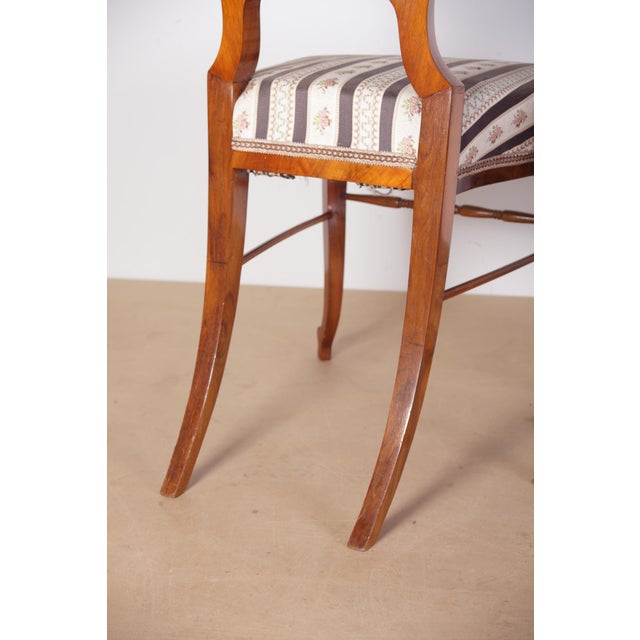 Late Biedermeier Chairs in Walnut, 1880s, Set of 2 For Sale - Image 17 of 18