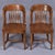 Early 20th Century Group of 3 Solid Wood Bankers or Library Chairs Early 20th Century For Sale - Image 5 of 16