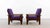 Mauve Scandinavian Easy Chairs in Teak with Purple Upholstery, 1960s, Set of 2 For Sale - Image 8 of 18