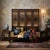 Vintage Finish Openwork Floral 4 Panels Wood Floor Screen Room Divider For Sale In San Francisco - Image 6 of 10