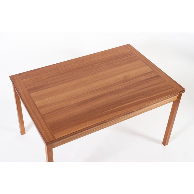 Soborg Mobler Mid Century Danish Modern Teak Extension Dining Table For Sale - Image 4 of 12