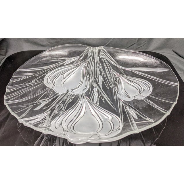 Transparent Vintage 1980s Regency Crystal Appetizer Dish Set With Serving Dishes - Set of 10 Pieces For Sale - Image 8 of 13