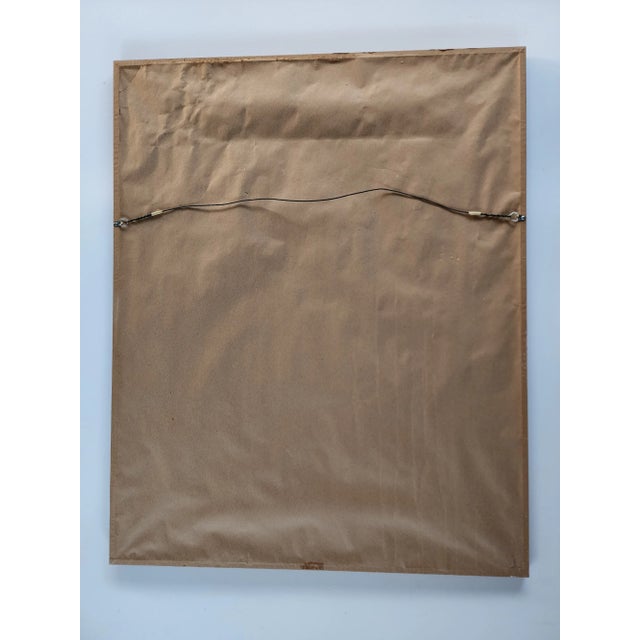 Contemporary Large Colorful Batik Painting by Japanese Master Batik Artist M Yono For Sale In Houston - Image 6 of 7