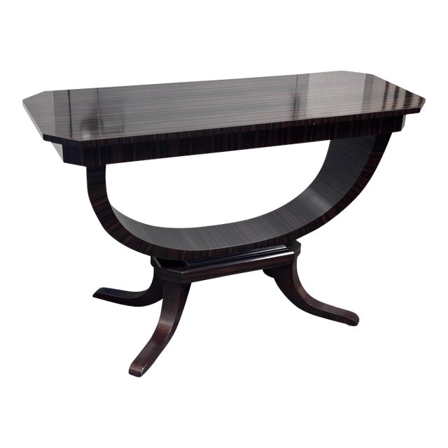 C. Mariani Antiques Macassar Ebony Console Table For Sale
