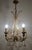 Vintage Metal Murano Glass Flower Chandelier, 1940s, in Very Good conditions. Designed 1920 to 1949 I have official proof...