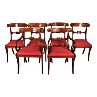 Set of 6 Regency Period Mahogany Chairs For Sale