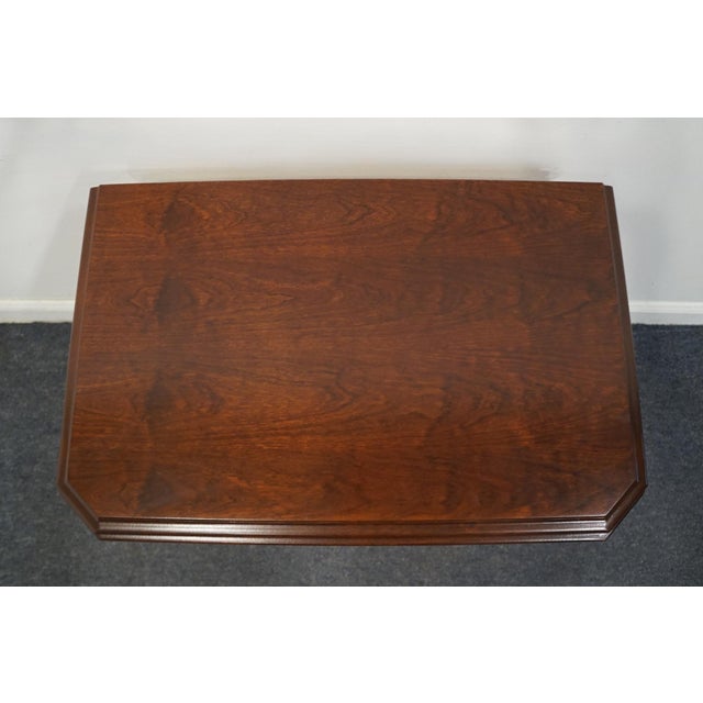 Late 20th Century Bassett Furniture Eden House Collection Solid Cherry Traditional Style 26" Two Drawer Nightstand 2083-0270 For Sale - Image 5 of 12