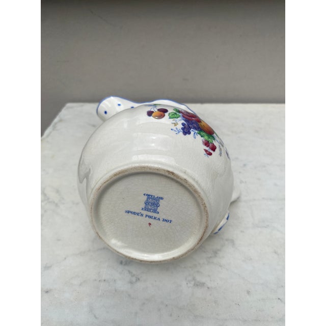 1950s Copeland Spode Pitcher Polka Dot For Sale - Image 5 of 5