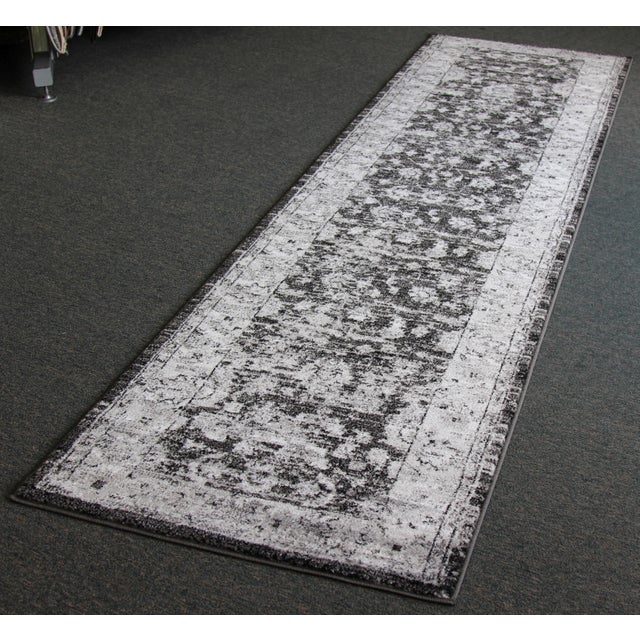 Vintage Style Distressed Gray Runner 2’8” x 10’ Chairish