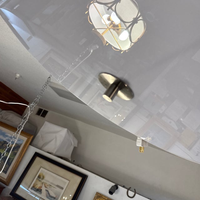 Moroccan Diamond Giclee Semi Flush-Mount For Sale - Image 9 of 12