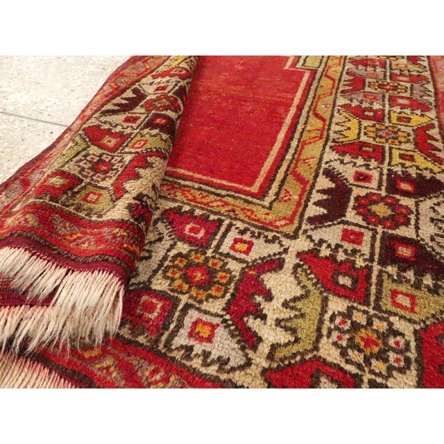 Galerie Shabab Collection Early 20th Century Turkish Anatolian Throw Rug For Sale In New York - Image 6 of 6
